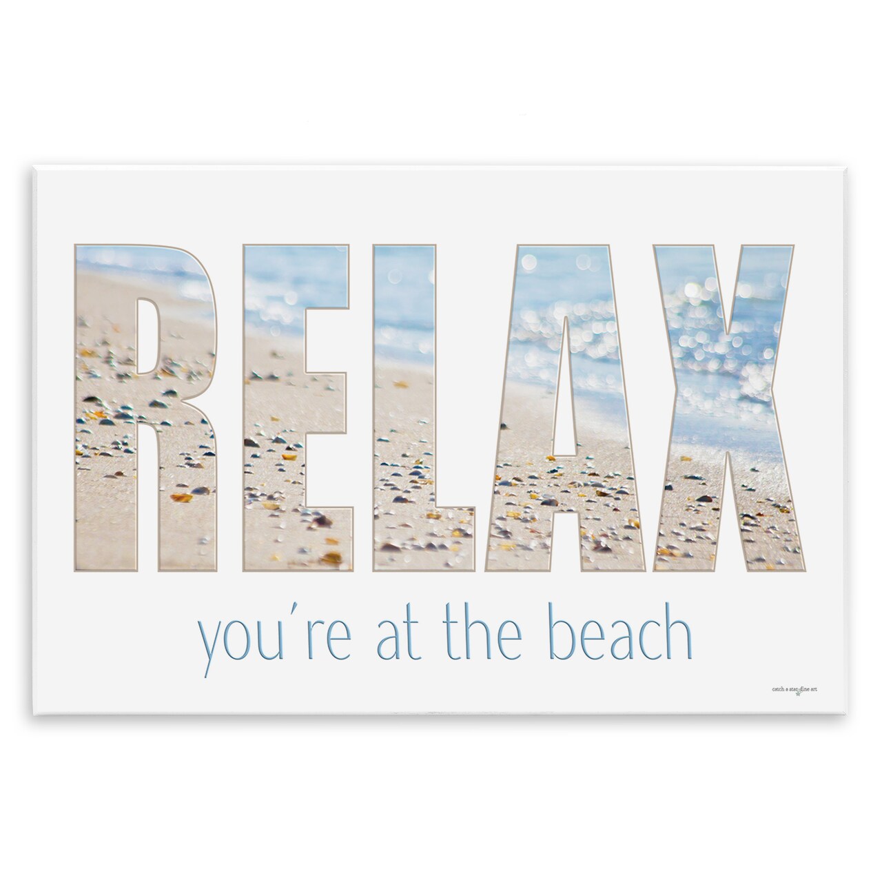 Stupell Industries Relax You're At The Beach Wall Plaque, design by Seven Trees Design